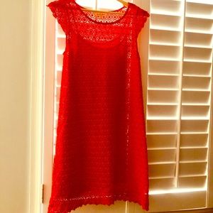 Aline, eyelet dress size small.  Great condition